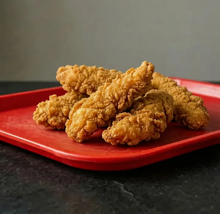 Golden breaded chicken tenders